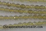 CLQ161 15.5 inches 6mm faceted round natural lemon quartz beads