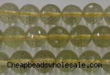 CLQ164 15.5 inches 12mm faceted round natural lemon quartz beads