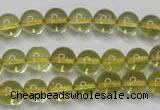 CLQ202 15.5 inches 8mm round natural lemon quartz beads wholesale