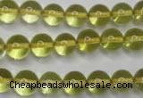 CLQ204 15.5 inches 12mm round natural lemon quartz beads wholesale