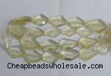 CLQ265 15.5 inches 20*25mm - 30*35mm faceted freeform lemon quartz beads