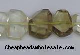 CLQ266 15.5 inches 13*18mm - 15*20mm freeform lemon quartz beads