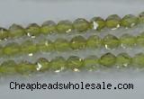 CLQ301 15.5 inches 6mm faceted nuggets lemon quartz beads