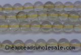 CLQ350 15 inches 4mm round natural lemon quartz beads wholesale