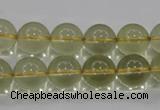 CLQ53 15.5 inches 12mm round natural lemon quartz beads wholesale