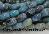 CLR07 16 inches 8*12mm rice larimar gemstone beads wholesale