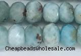 CLR103 15.5 inches 5*8mm faceted rondelle larimar gemstone beads