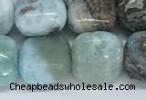 CLR125 15.5 inches 8*8mm square larimar gemstone beads