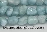 CLR134 15.5 inches 3*4mm - 4*6mm chips natural larimar gemstone beads