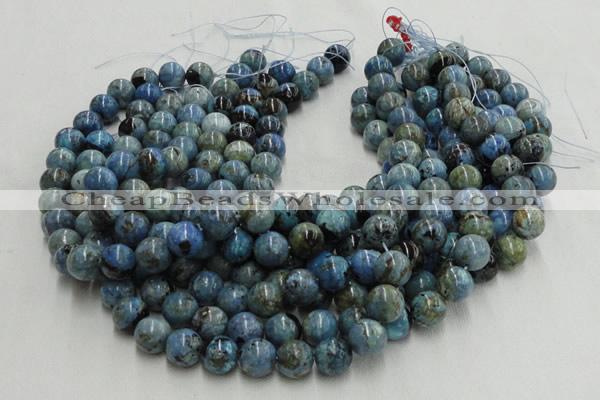 CLR14 16 inches 16mm round larimar gemstone beads wholesale