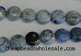 CLR208 15.5 inches 10mm flat round larimar gemstone beads