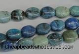 CLR214 15.5 inches 8*10mm oval larimar gemstone beads