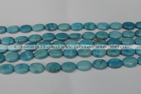 CLR373 15.5 inches 12*16mm oval dyed larimar gemstone beads