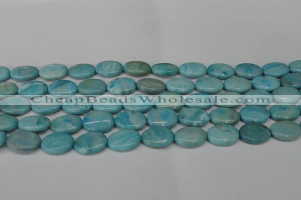 CLR374 15.5 inches 13*18mm oval dyed larimar gemstone beads