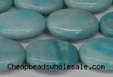 CLR375 15.5 inches 15*20mm oval dyed larimar gemstone beads