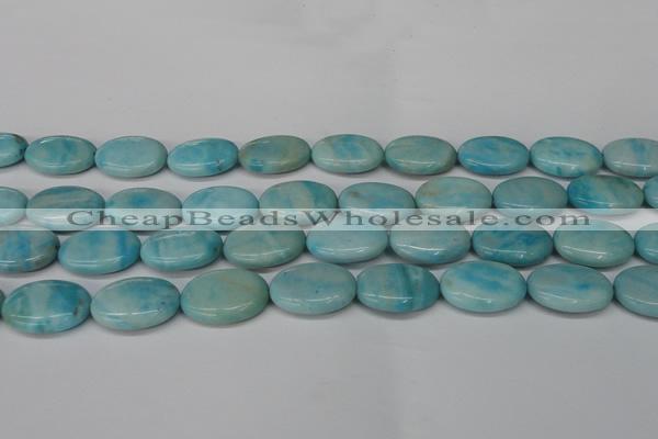 CLR375 15.5 inches 15*20mm oval dyed larimar gemstone beads