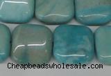 CLR383 15.5 inches 16*16mm square dyed larimar gemstone beads