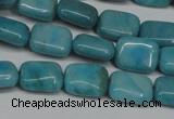 CLR390 15.5 inches 8*10mm rectangle dyed larimar gemstone beads