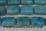 CLR391 15.5 inches 8*12mm rectangle dyed larimar gemstone beads