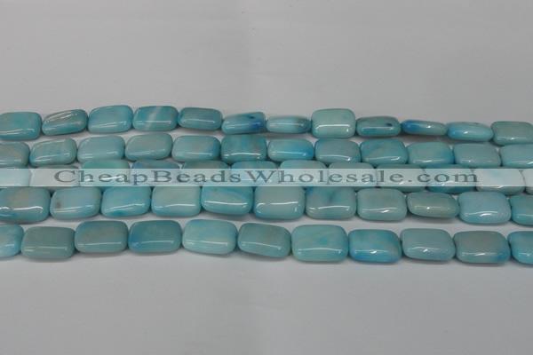 CLR392 15.5 inches 10*14mm rectangle dyed larimar gemstone beads