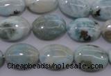 CLR42 15.5 inches 13*18mm oval natural larimar gemstone beads