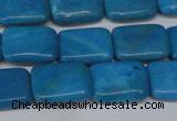 CLR440 15.5 inches 8*12mm rectangle dyed larimar gemstone beads