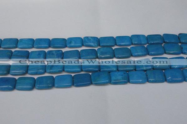 CLR441 15.5 inches 10*14mm rectangle dyed larimar gemstone beads