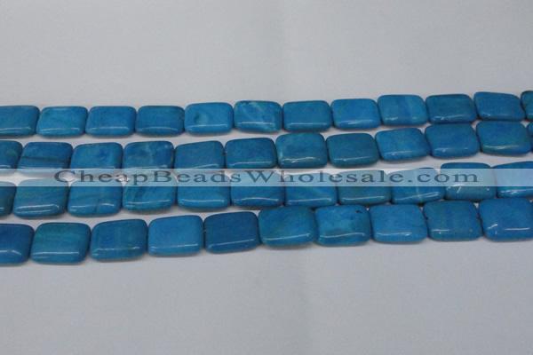 CLR442 15.5 inches 12*16mm rectangle dyed larimar gemstone beads