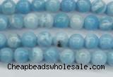 CLR600 15.5 inches 4mm round imitation larimar beads wholesale