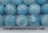 CLR604 15.5 inches 12mm round imitation larimar beads wholesale