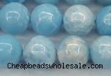 CLR605 15.5 inches 14mm round imitation larimar beads wholesale