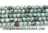 CLR622 15.5 inches 10mm round larimar gemstone beads