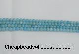 CLR70 15.5 inches 6mm round imitation larimar beads wholesale