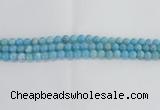 CLR71 15.5 inches 8mm round imitation larimar beads wholesale