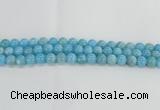 CLR72 15.5 inches 10mm round imitation larimar beads wholesale