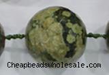 CLS05 15.5 inches 30mm faceted round large peacock gemstone beads