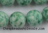 CLS150 15.5 inches 20mm faceted round Qinghai jade beads