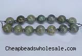 CLS201 7.5 inches 25mm round large Africa stone beads