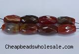 CLS400 7.5 inches 25*45mm faceted rice large red agate beads