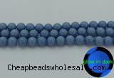 CLU104 15.5 inches 12mm round blue luminous stone beads