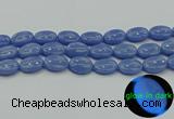 CLU184 15.5 inches 15*20mm oval blue luminous stone beads