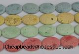 CLV306 15.5 inches 25*35mm oval lava beads wholesale