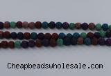 CLV522 15.5 inches 8mm round mixed lava beads wholesale