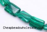 CMA22 10*14mm rectangle imitate malachite beads Wholesale