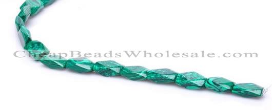 CMA23 8*14mm faceted oval imitate malachite beads Wholesale