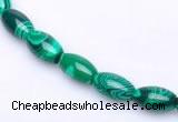 CMA28 15.5 inches 5*10mm rice imitate malachite beads Wholesale