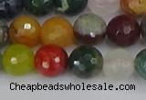 CME102 15.5 inches 8mm faceted round mixed gemstone beads