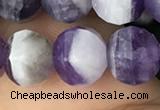 CME209 15.5 inches 7*9mm - 8*10mm pumpkin dogtooth amethyst beads