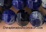 CME216 15.5 inches 7*9mm - 8*10mm pumpkin sodalite beads