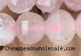 CME231 15.5 inches 10*11mm - 10*12mm pumpkin rose quartz beads